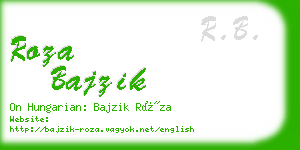 roza bajzik business card